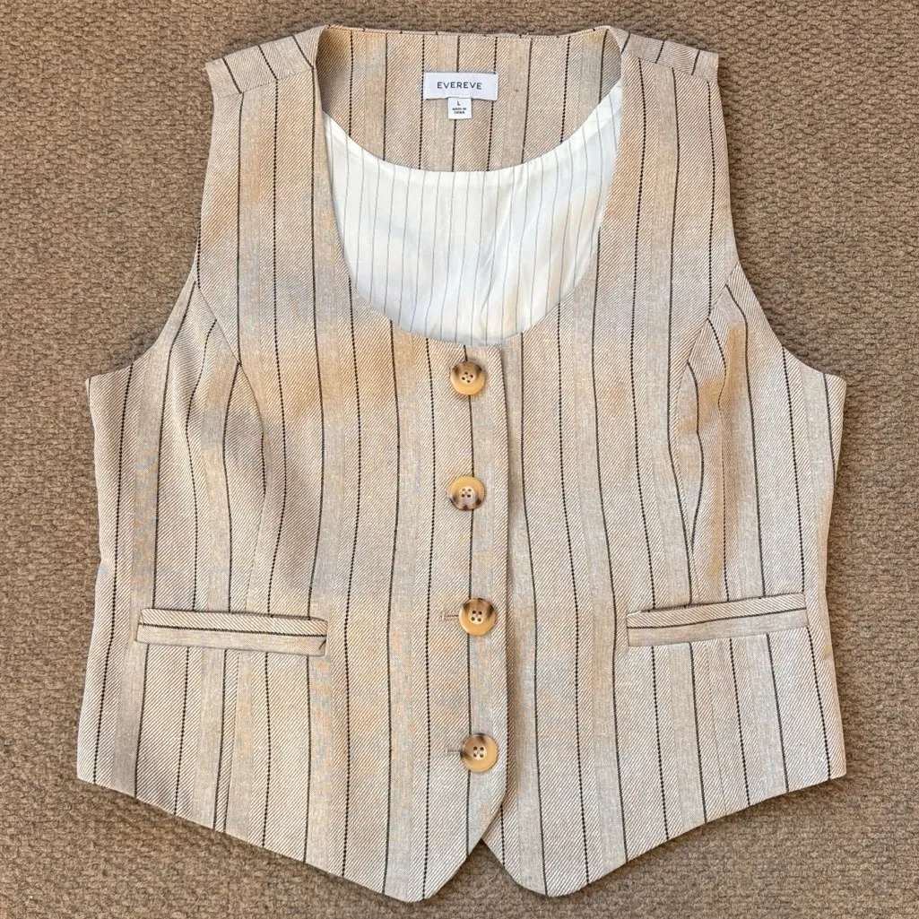Like New Evereve Piper Scoop Neck Vest Large - Image 5