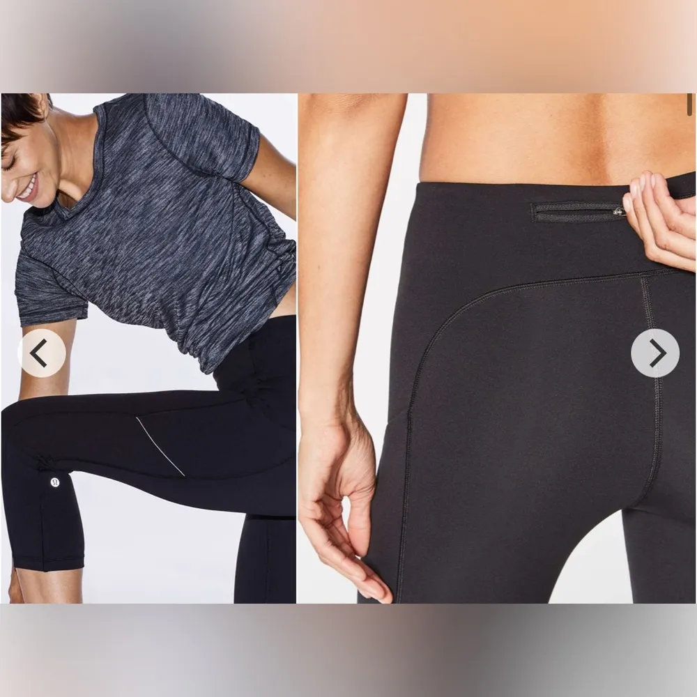Lululemon Speed Up Crop (21") Tight Legging Black Size 6 - Image 5