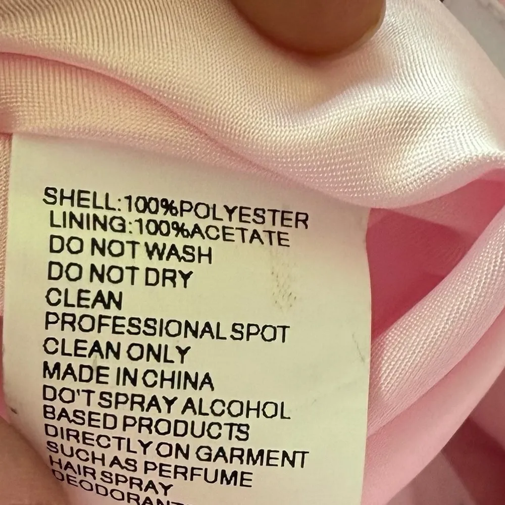 Mac Duggal Pink Glitter Ombre Ruffled One Shoulder Ballgown 20377 Women’s Sz 6 - Image 10