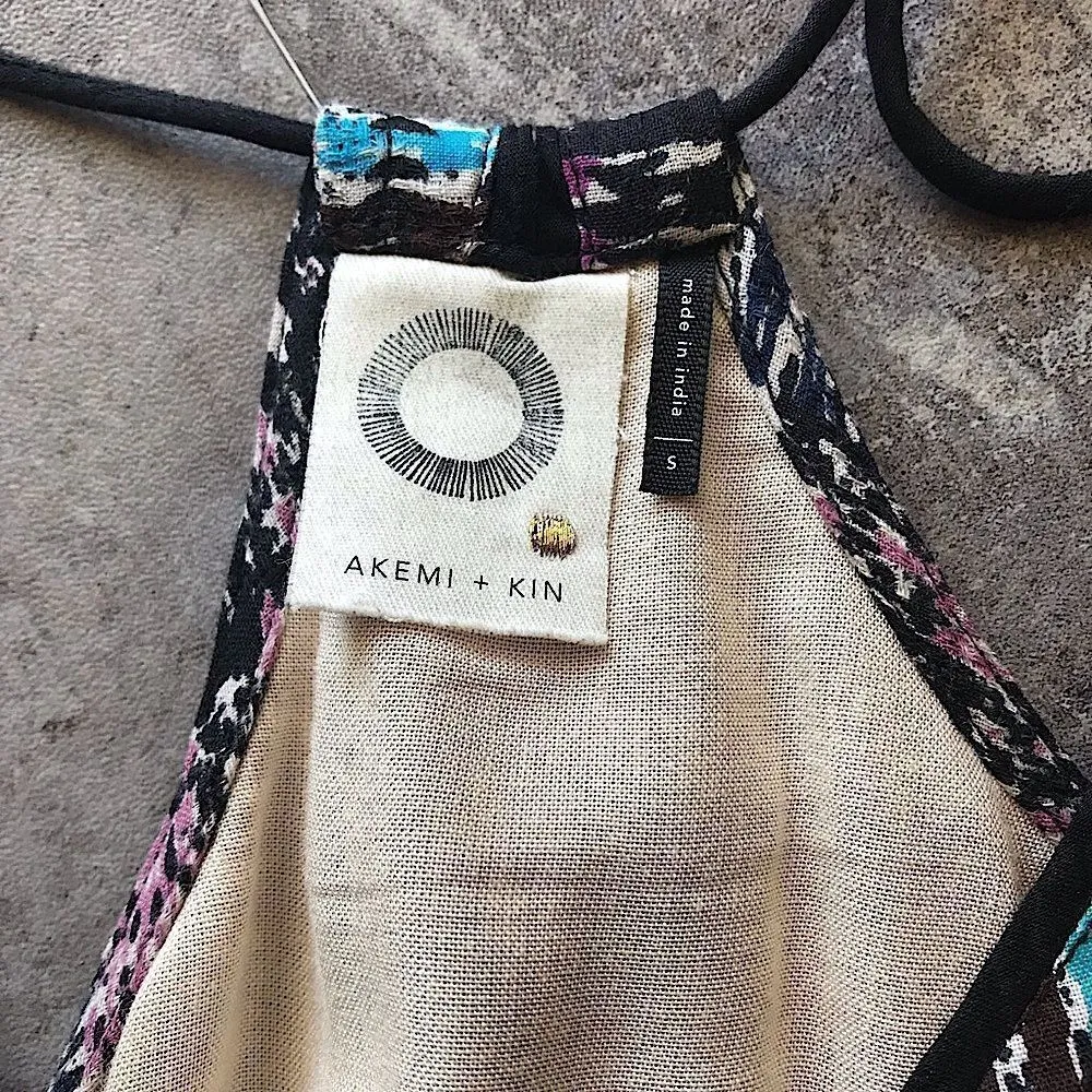 Anthropologie Akemi + Kin Tassel Midi Dress NEW Boho Rayon Small - Image 9