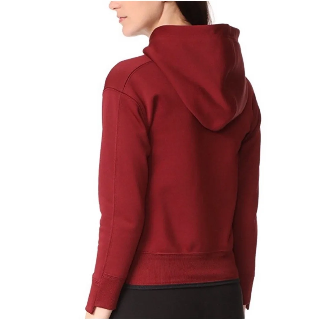 Helmut Lang  Shrunken Tech Hoodie‎ Sweatshirt Deep Red Size S - Image 2