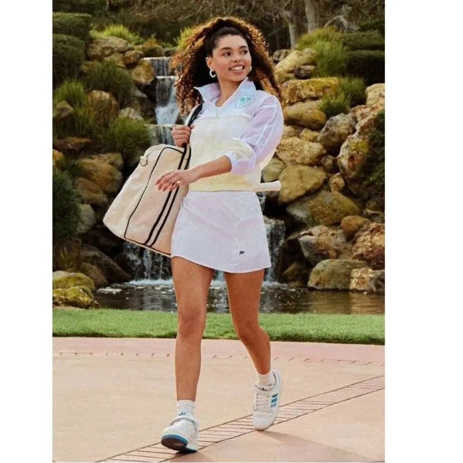 🎾Fabletics White Woven Pocket Skort w/ Built-In Shorts ~Size M🎾 - Image 4