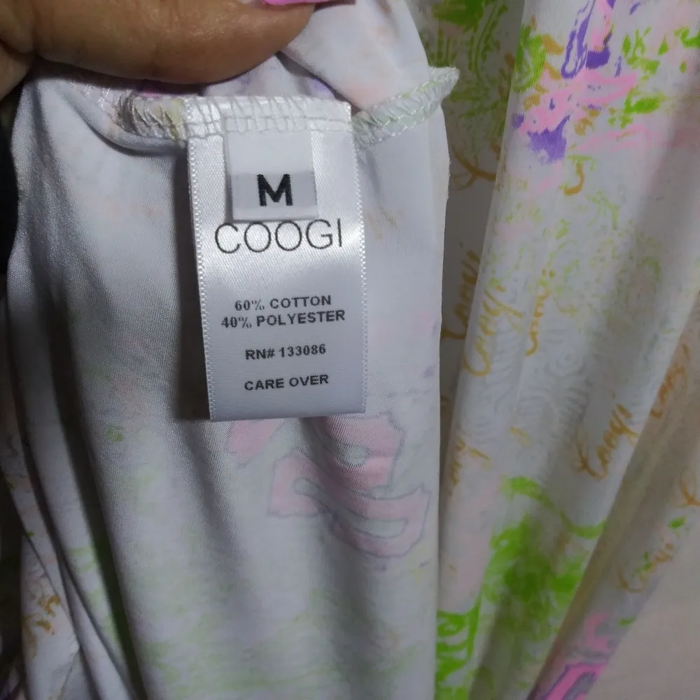 Coogi CG Printed Floral Bandeau Maxi Summer Dress Y2k Vacation Size M - Image 7