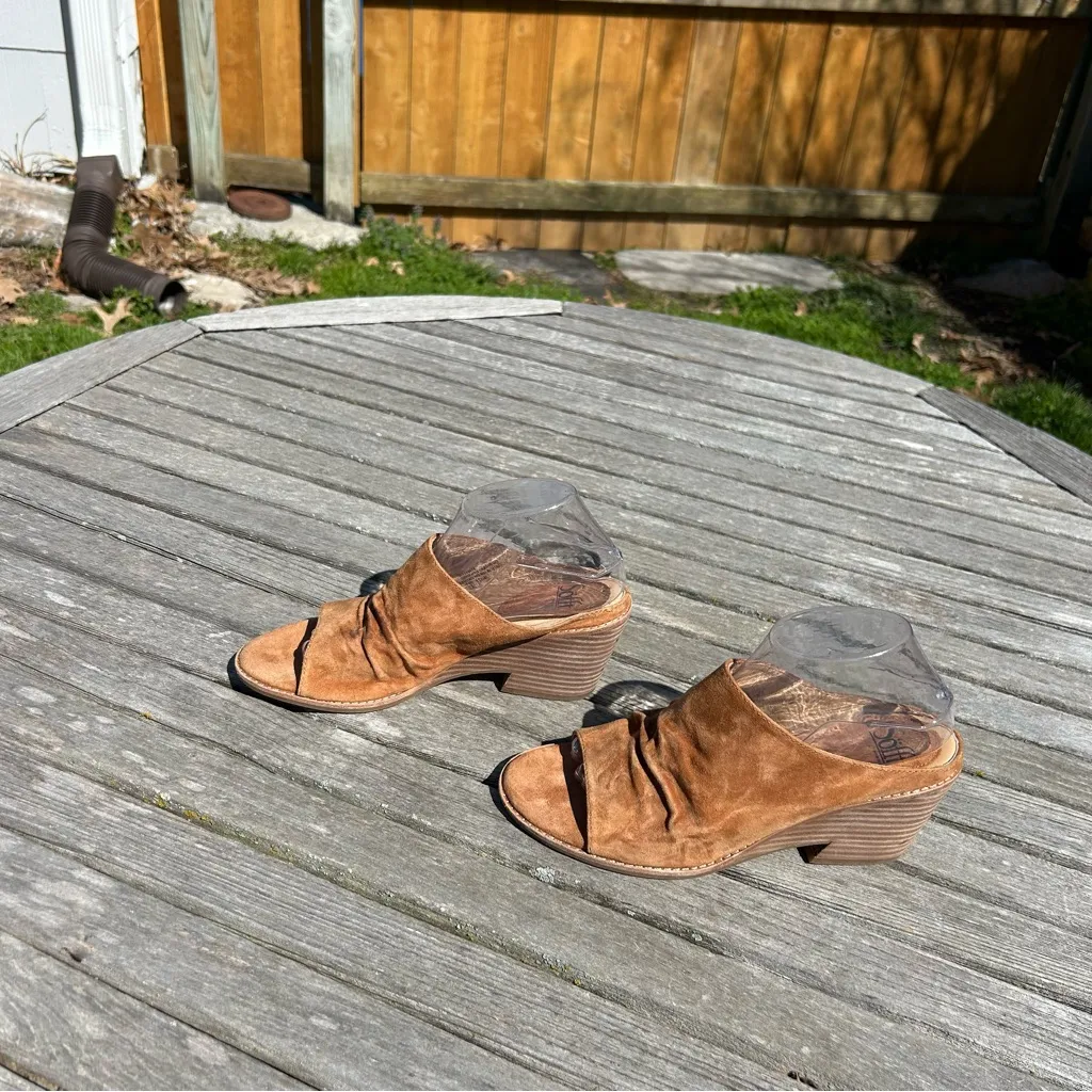 Sofft Strathmore Heels wedges size 9.5‎ Brown - Image 6