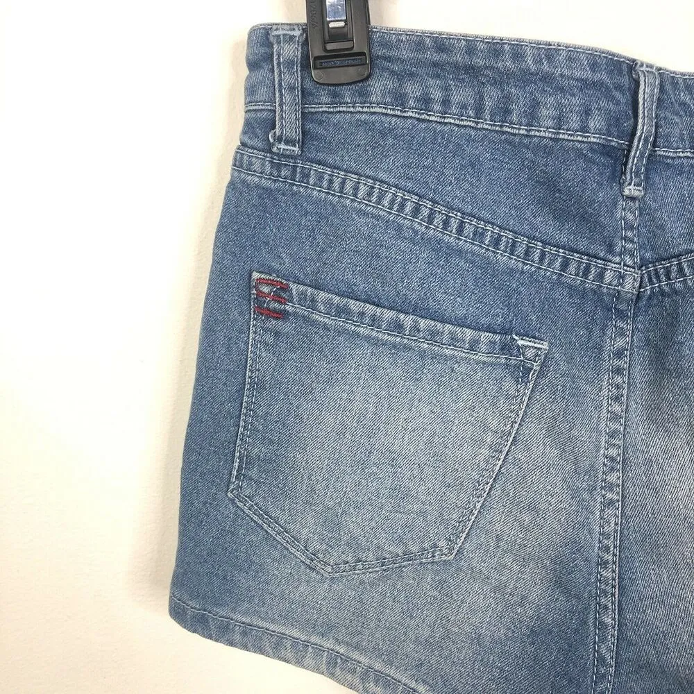 BDG High Rise Erin 5 Pocket Shortie Blue Jean Shorts Womens 27W - Image 4