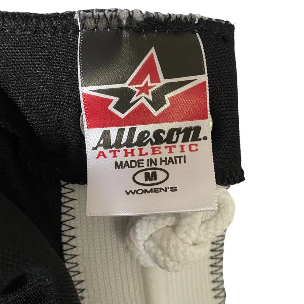 Alleson Athletic Black Women’s Size Medium Softball Cropped Pants Zip Up - Image 7