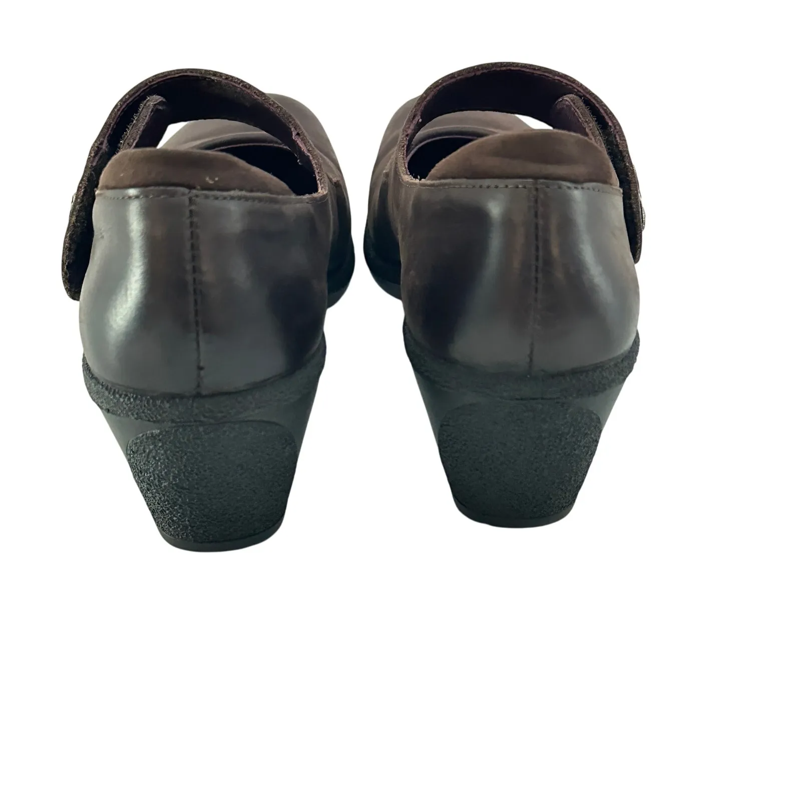 Romika Mary Jane Leather Pumps Womens 39 Brown Round Toe Career Formal Workwear‎ Size 9 - Image 5