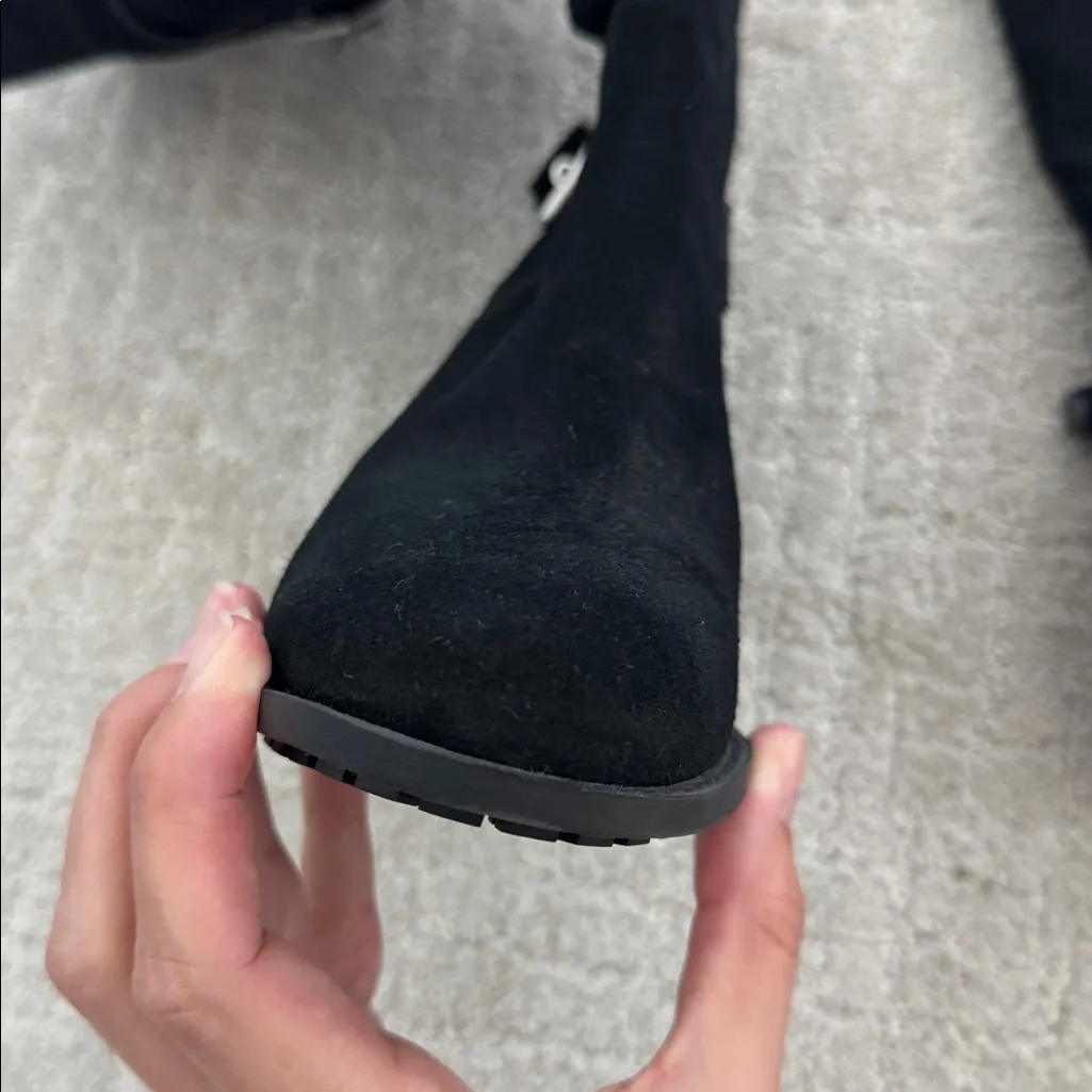 Cole Haan Tall Waterproof Indiana Women’s Riding Boot black suede  SKU#24251 - Image 3