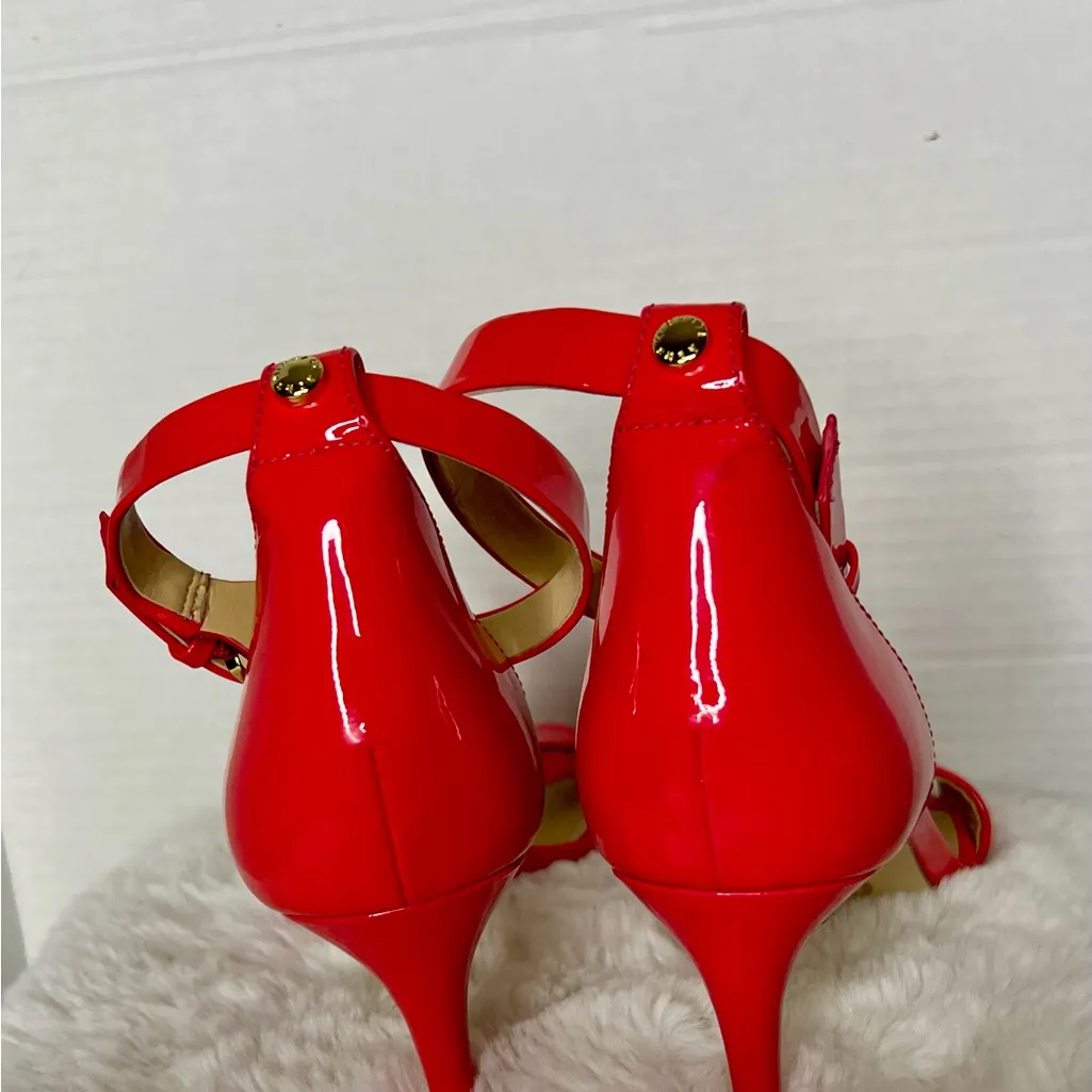 Michael Kors Vibrant Ultra Pink Patent Heels size 8 NWT - Image 5