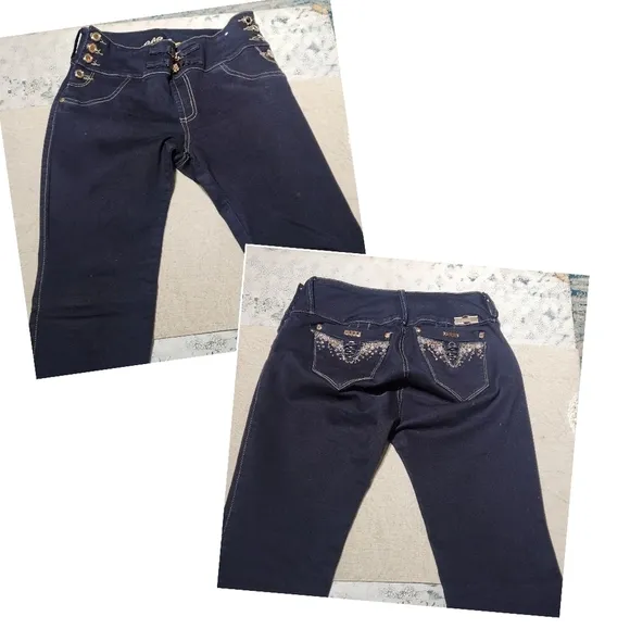 Ene2 Authentic Columbian Shaper Skinny Butt Lift Jeans Size 5 Junior - Image 2