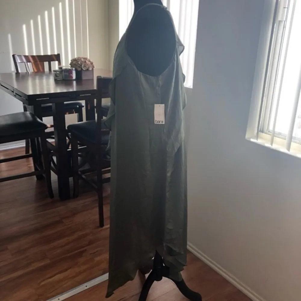 New Bar III Draped Assymetrical Casual Dress sz XL - Image 4