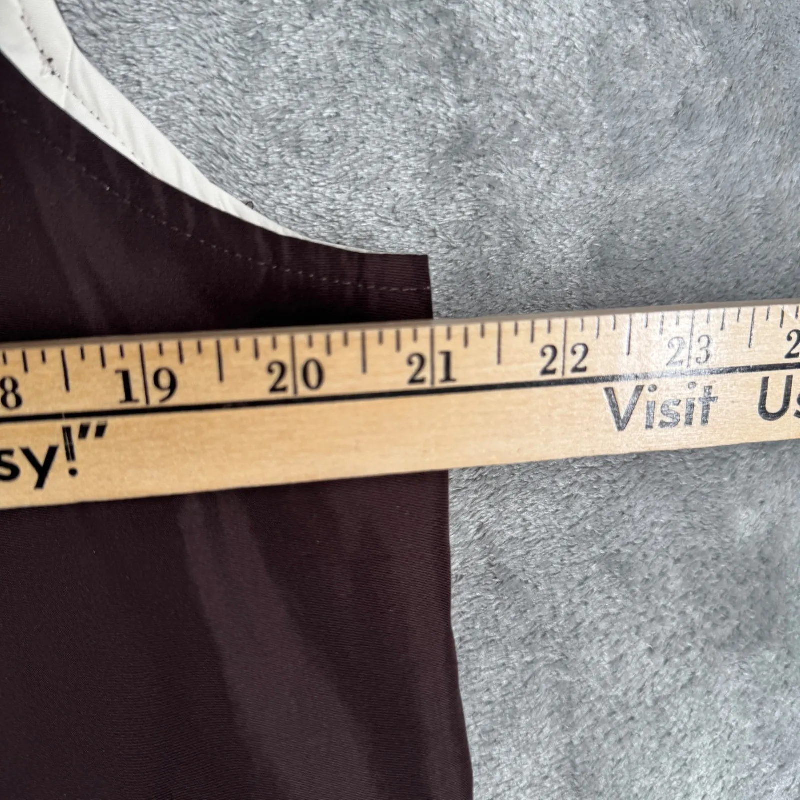 Lauren Ralph Lauren Vest Utility Brown Women L Pockets Reversible Outdoor Casual - Image 11