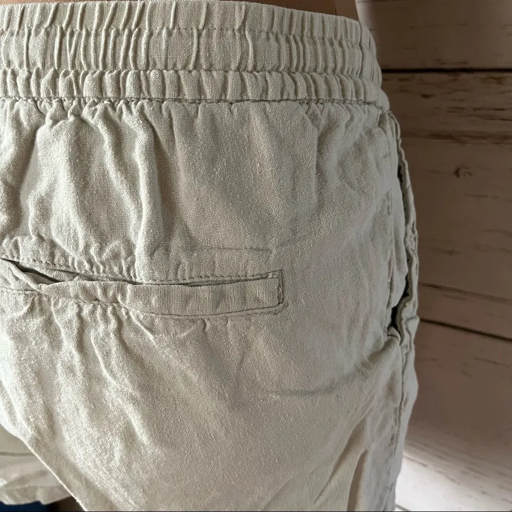 Khaki pull-on shorts - Image 4