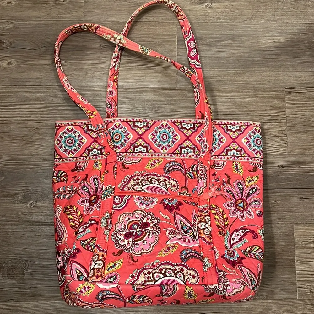 Vera Bradley Retired Color - Call Me Coral Large Tote - Image 5