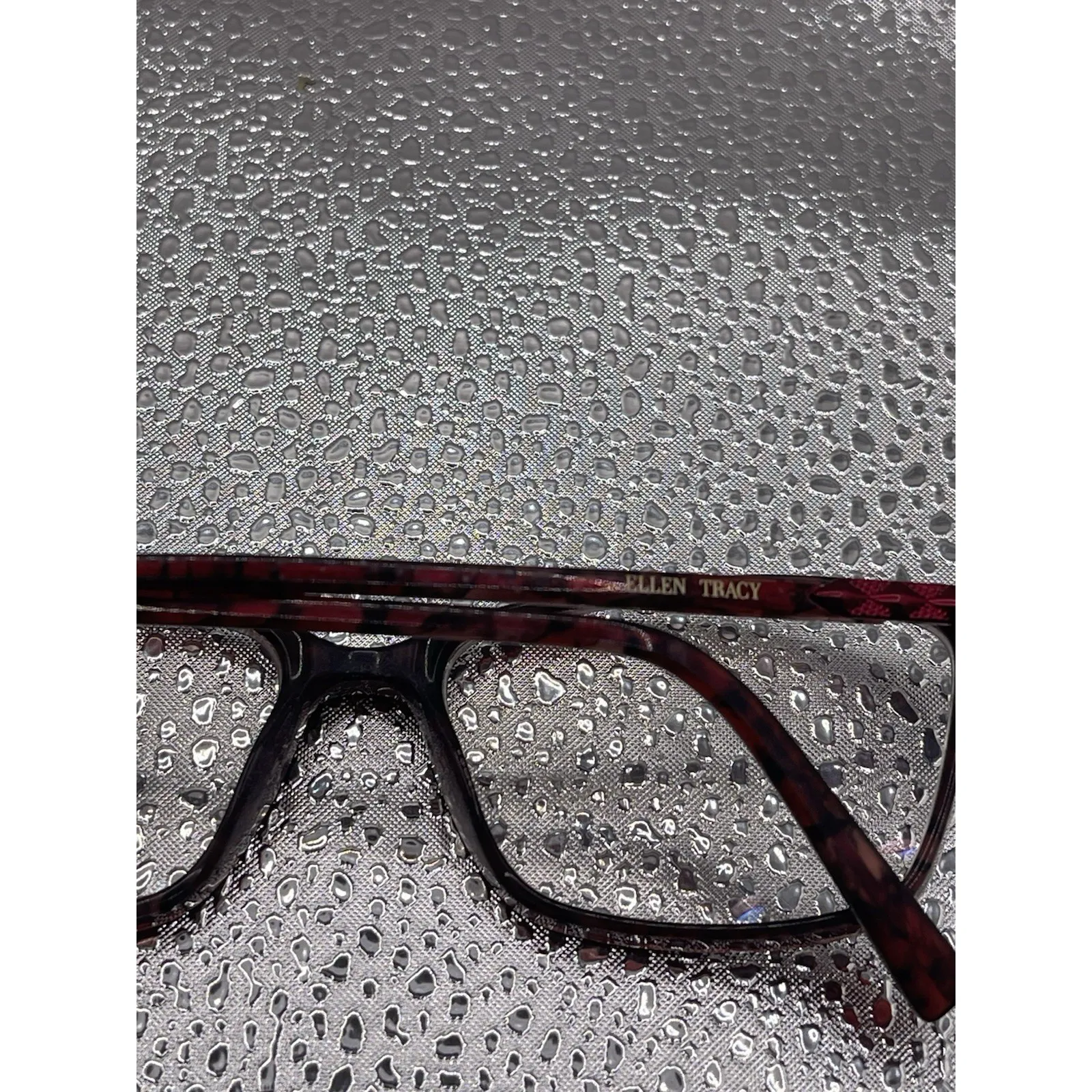 Ellen Tracy Eyeglasses Frames MONTERREY Wine Marble Cat Eye Full Rim 52-15-135 5 - Image 6