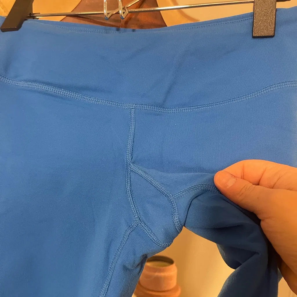 Splits 59 Vibrant Blue Leggings Yoga Athleisure Work Out Sz S Wide Waistband 💙 - Image 4