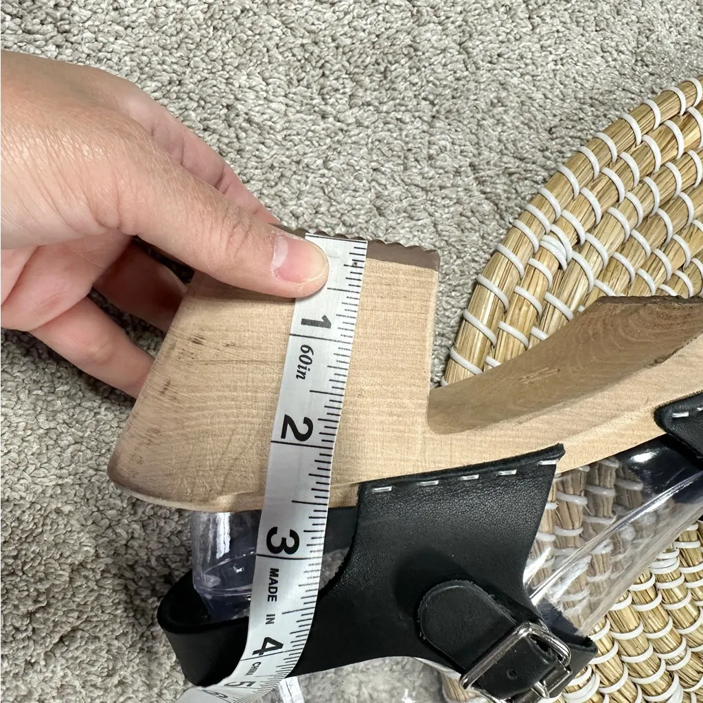 Lotta from Stockholm Women’s Highwood Mary Jane Leather Clogs in Black EU 42 Size 11 - Image 7