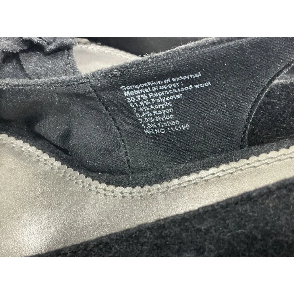 Womans Dexter Gray Wool Peep toe Sling Back Platform Pumps size 11 W - Image 5