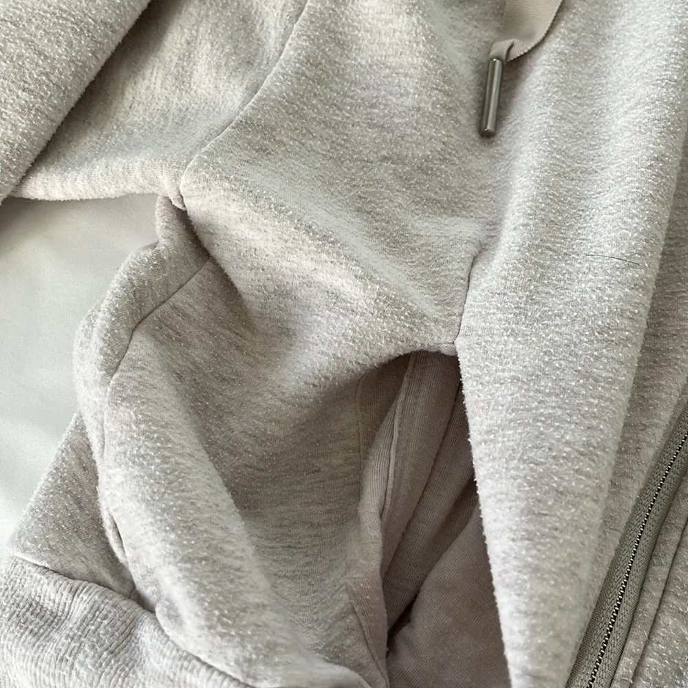 ATHLETA Balance Sweatshirt Toasted Brown Heather, Hoodie Zip Jacket Top - Image 7