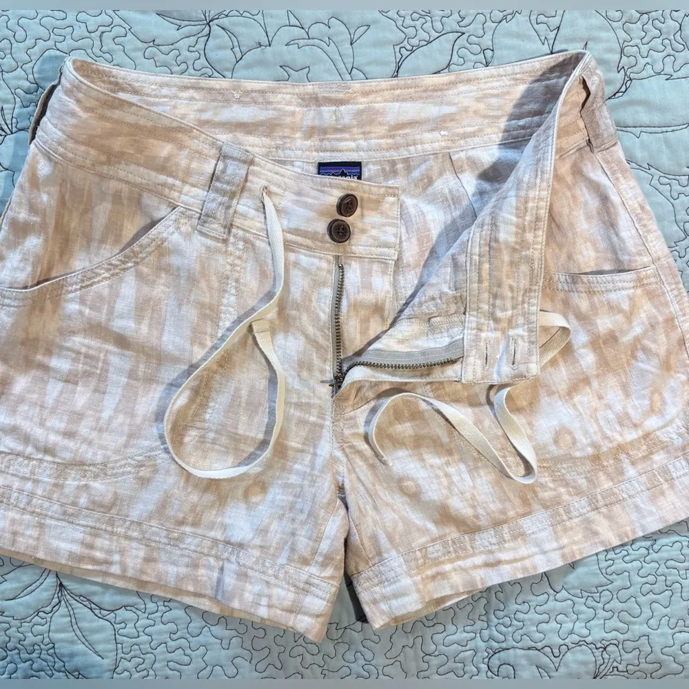 PATAGONIA Island Hemp Baggies Ikat Print Lightweight Drawstring  Shorts Sz 4 - Image 3