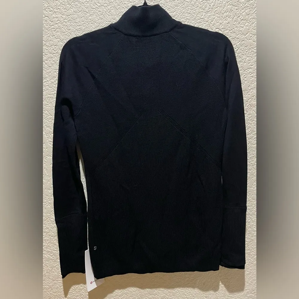 NWT Lululemon Time To Thrive Sweater Jacket in Black Size 8 - Image 15