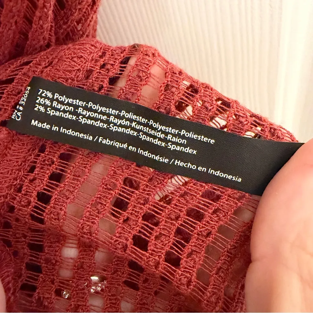 Urban Outfitters Out From Under Life's A Beach Crochet Maxi Dress, Size Small - Image 4