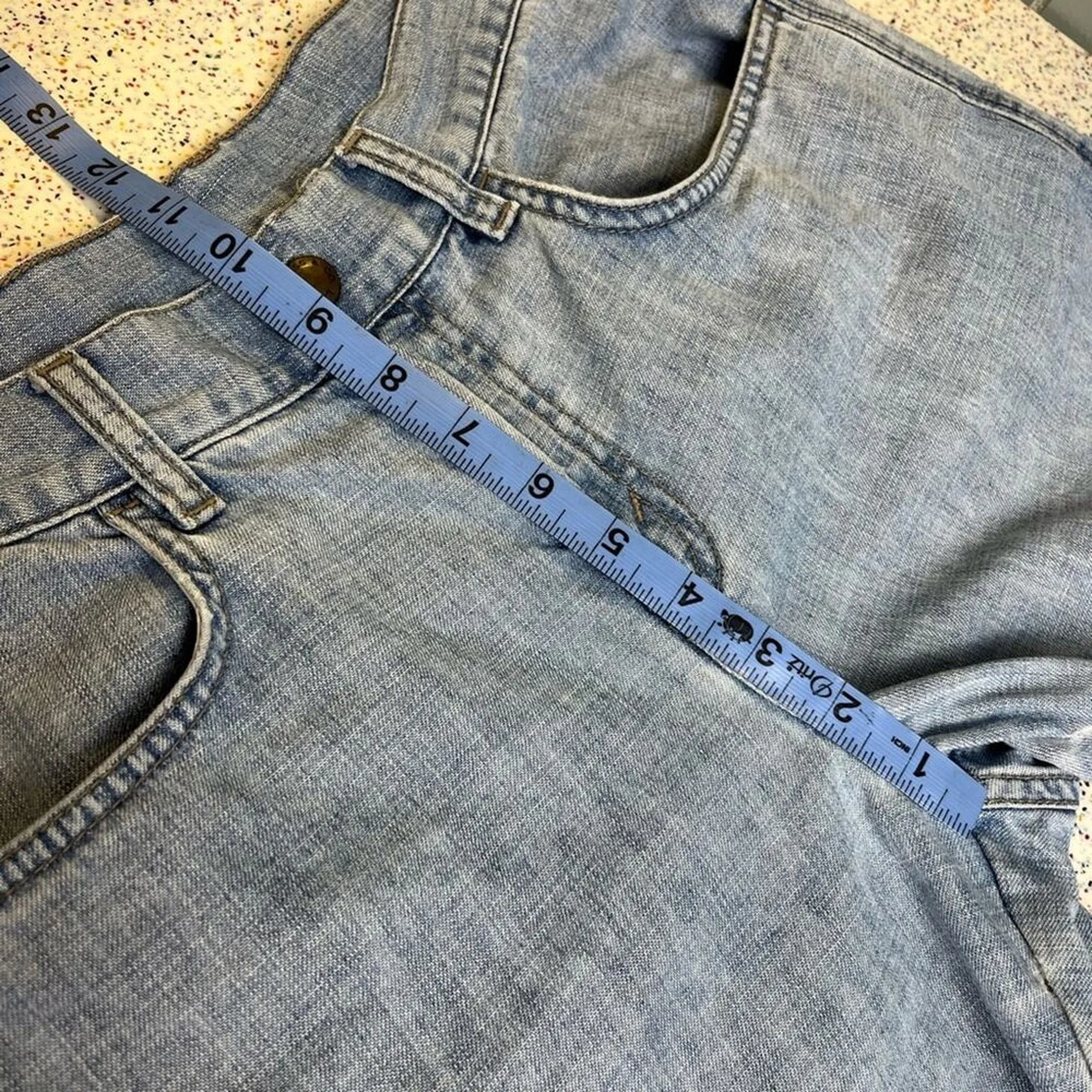 Vintage Levi’s Wide Leg Carpenter Hammer Loop Light Denim - Image 14