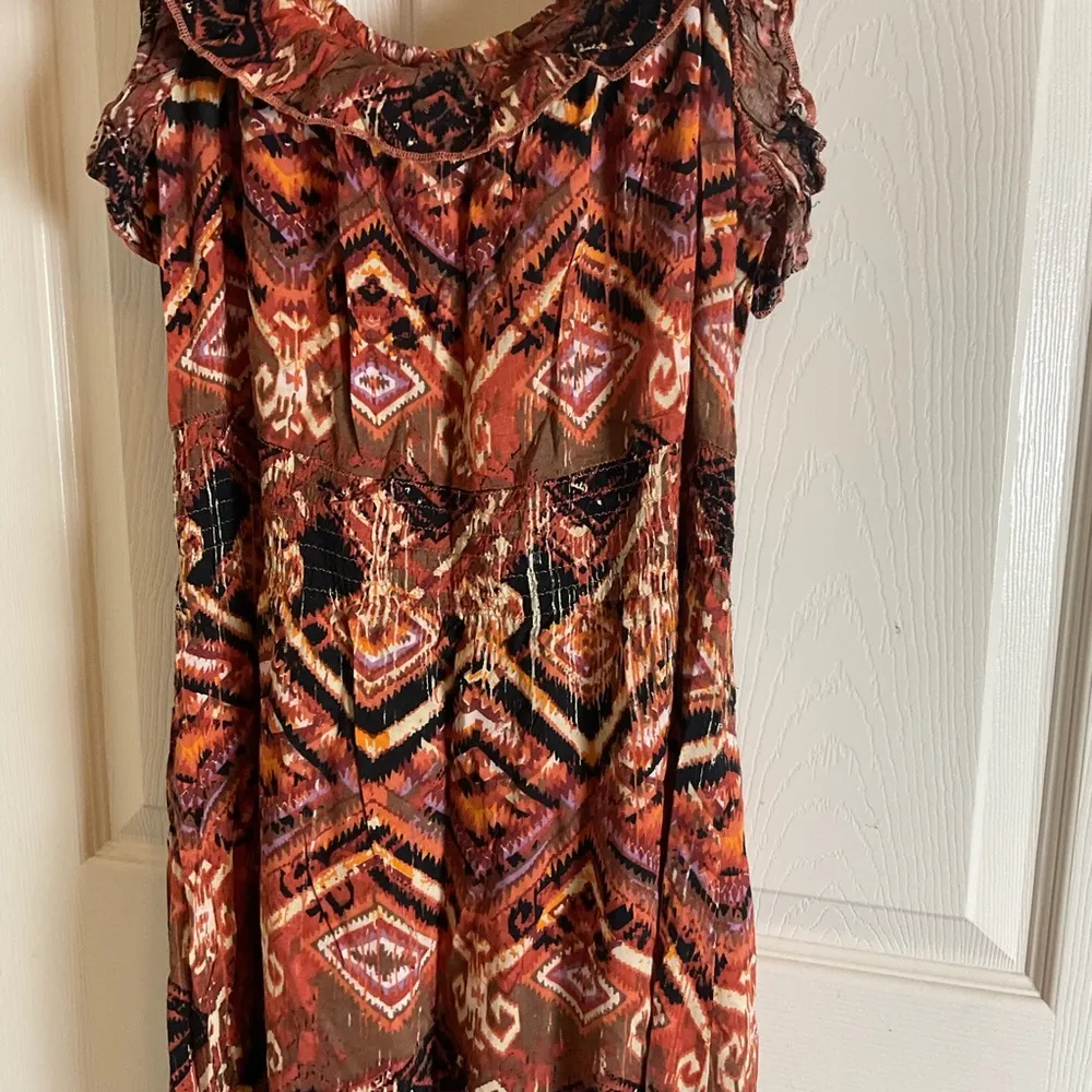 Derek Heart Bohemian Brown Maxi Dress Size xS - Image 4