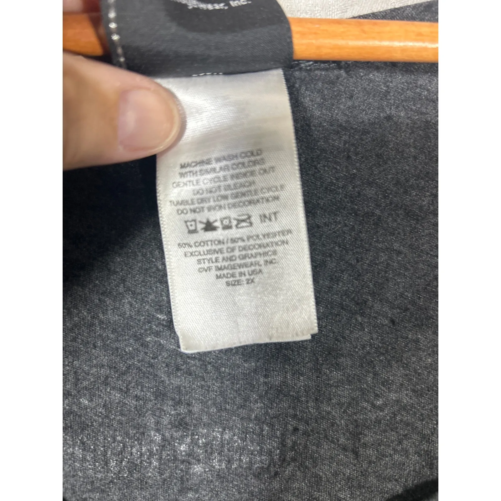 Harley Davidson Tank Top 2X Gray Studded Spellout - Image 4