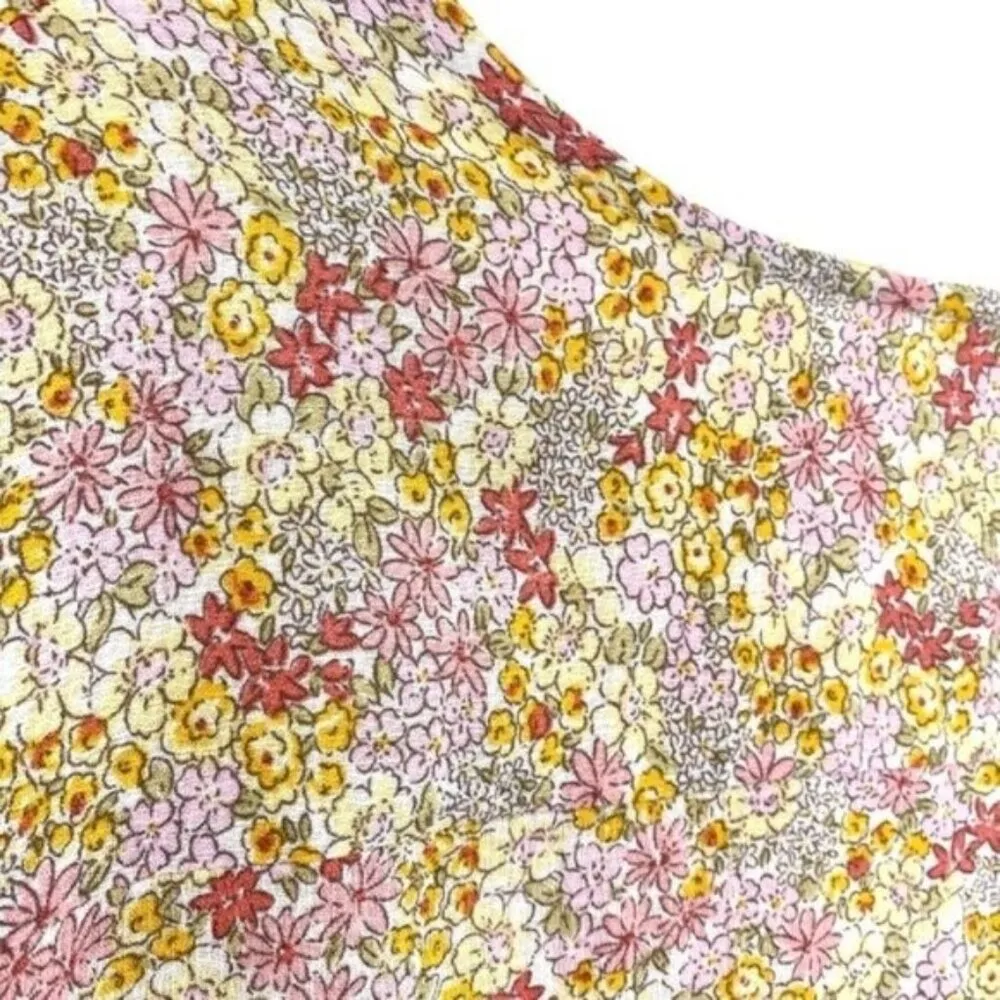 Floral Ruffle Peasant Top - Image 10