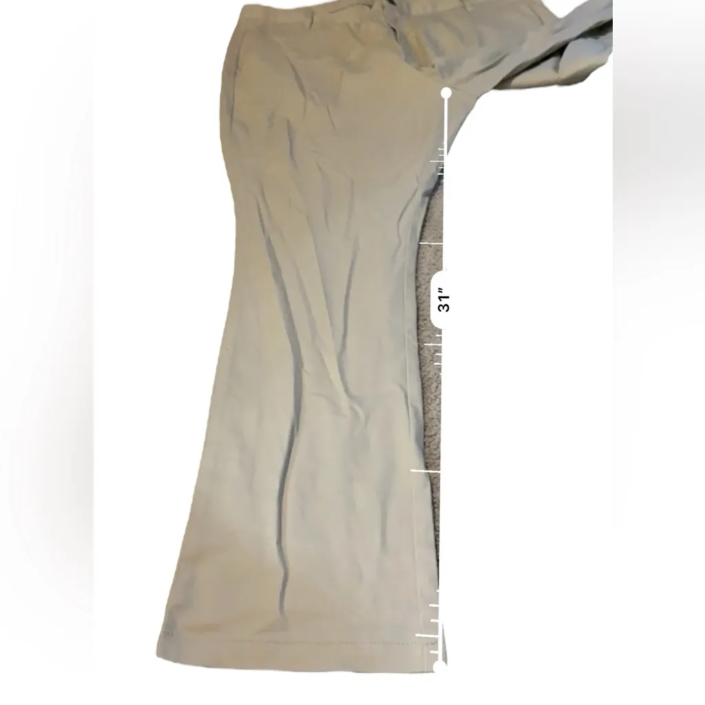 Old Navy NWT Flare Pants Women’s Size 16‎ Tan High Rise Adjustable Waist Casual - Image 13