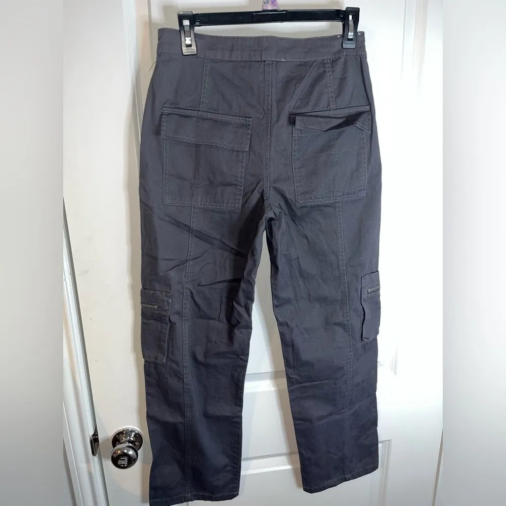 Angel Kiss Utility Cargo Pants Y2K Pocket Grunge VTG Women Size XS 100% Cotton - Image 2