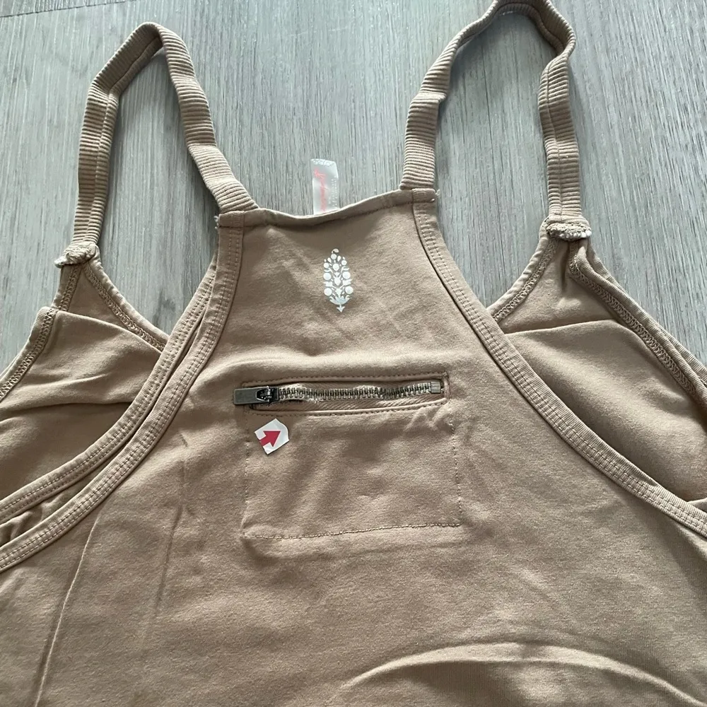 NWOT IR Free People Movement Hot Shot Mini Dress Mocha Latte size M Tan Size M - Image 5