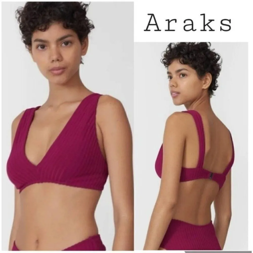NWOT Araks Una Bikini Top Purple Size XS - Image 2