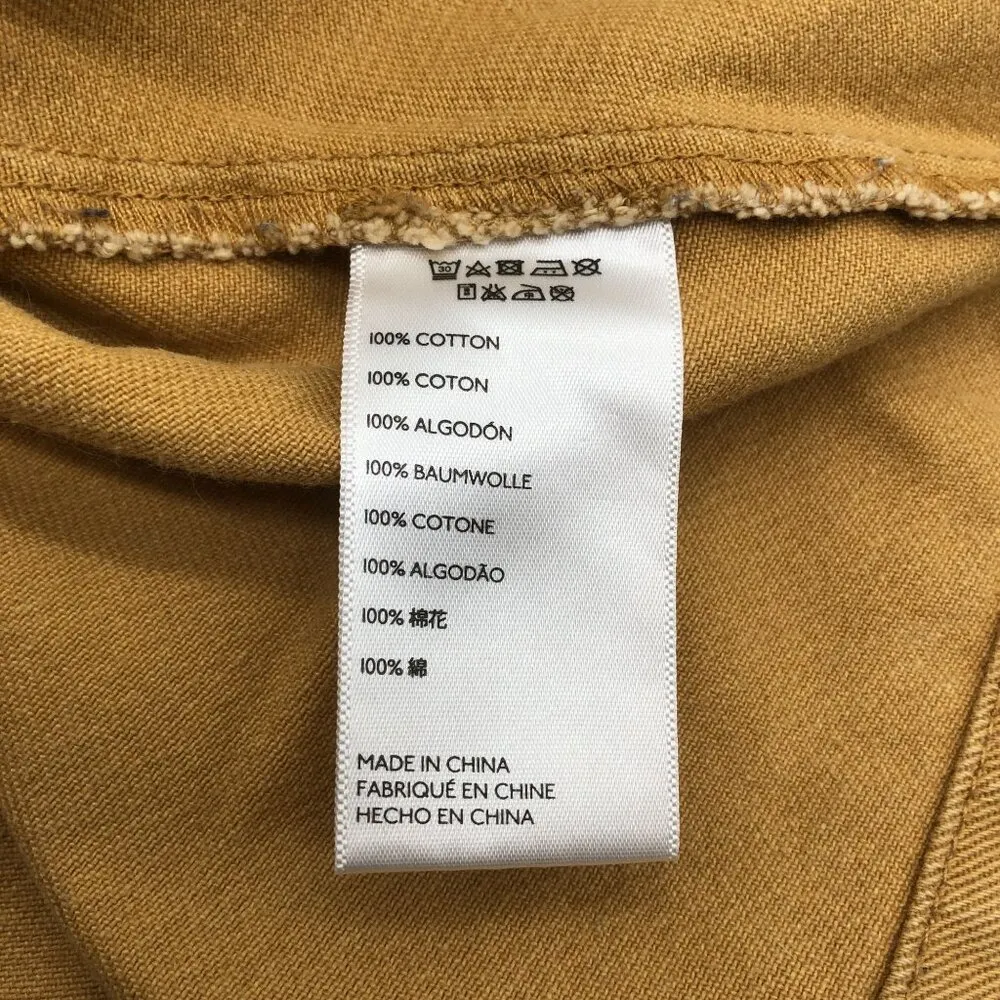 BDG Womens Tan Button-Front A-Line Mini Skirt Size M - Image 4