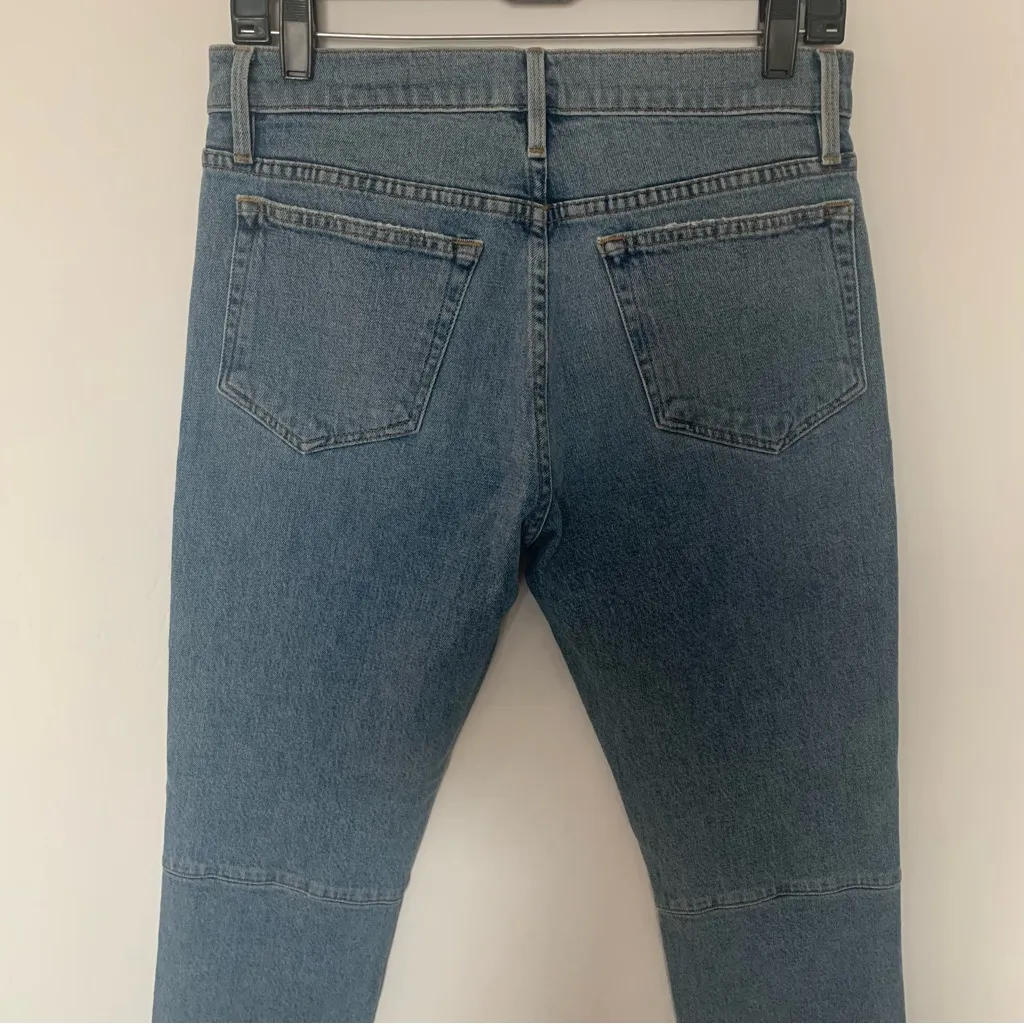 EUC FRAME Le Boy Boyfriend Fit Released Step Hem Lakeland Wash Jeans Size 27 - Image 8