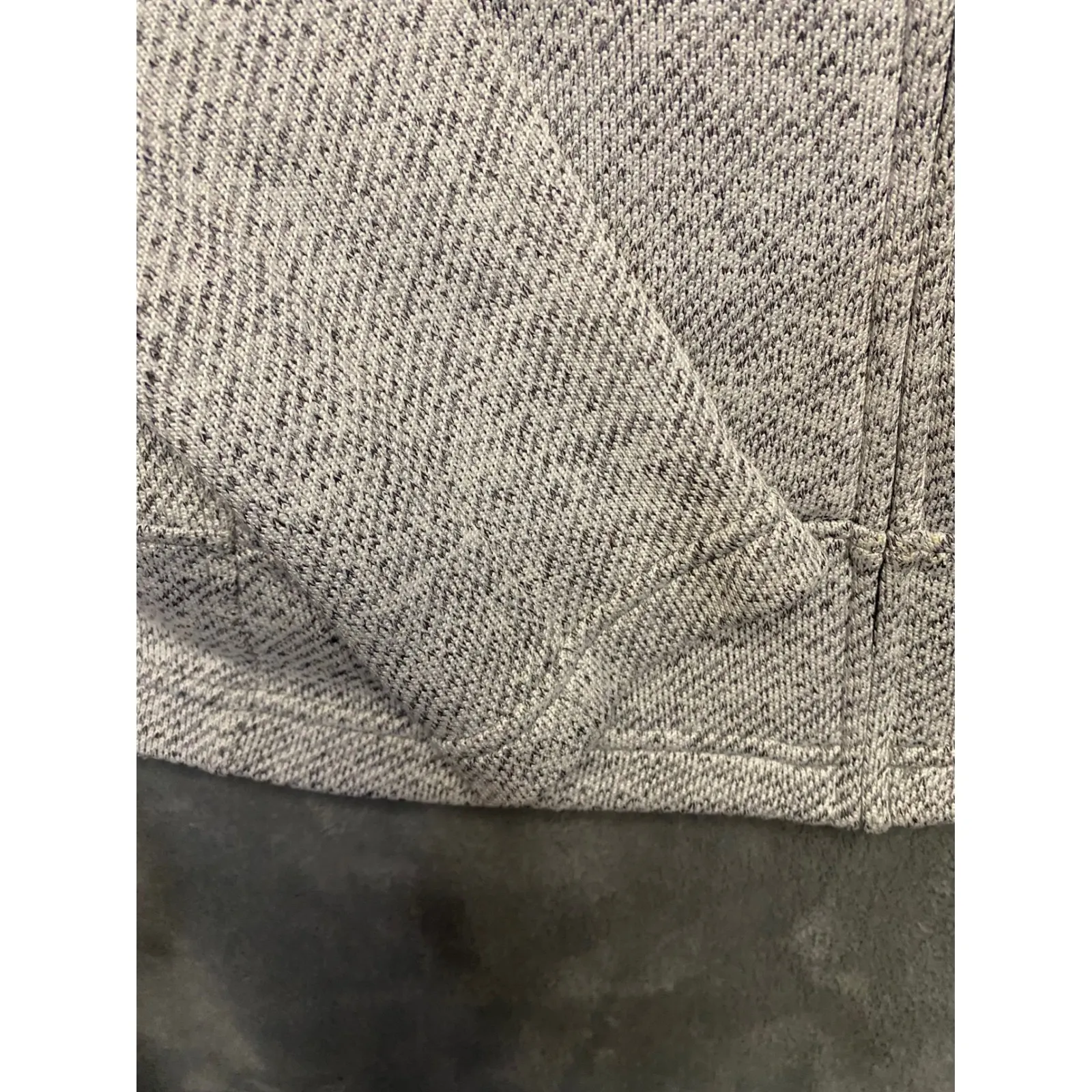 Mondetta Heathered Full Zip Hoodie Jacket Gray Textured Athletic Women's M - Image 9