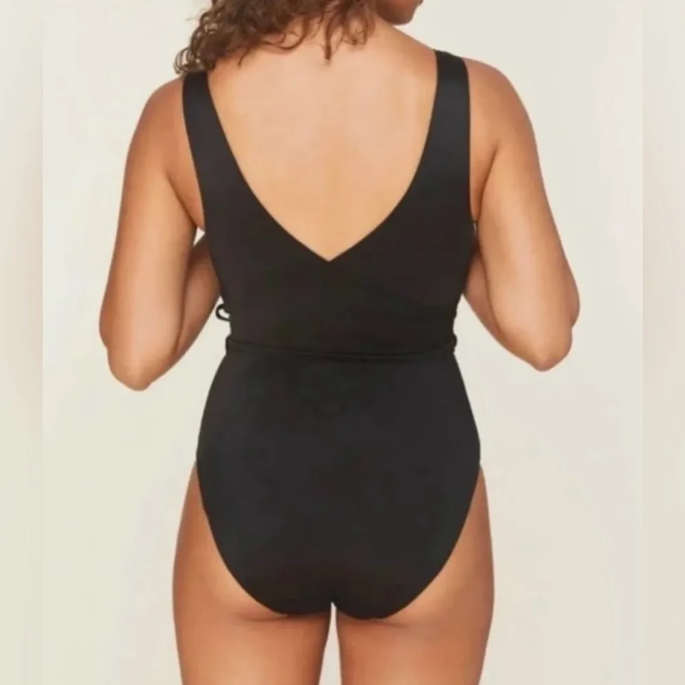 NWT -  Swim ‘Belmar’ One Piece Swimsuit in Flat Black | Size Medium - Image 3