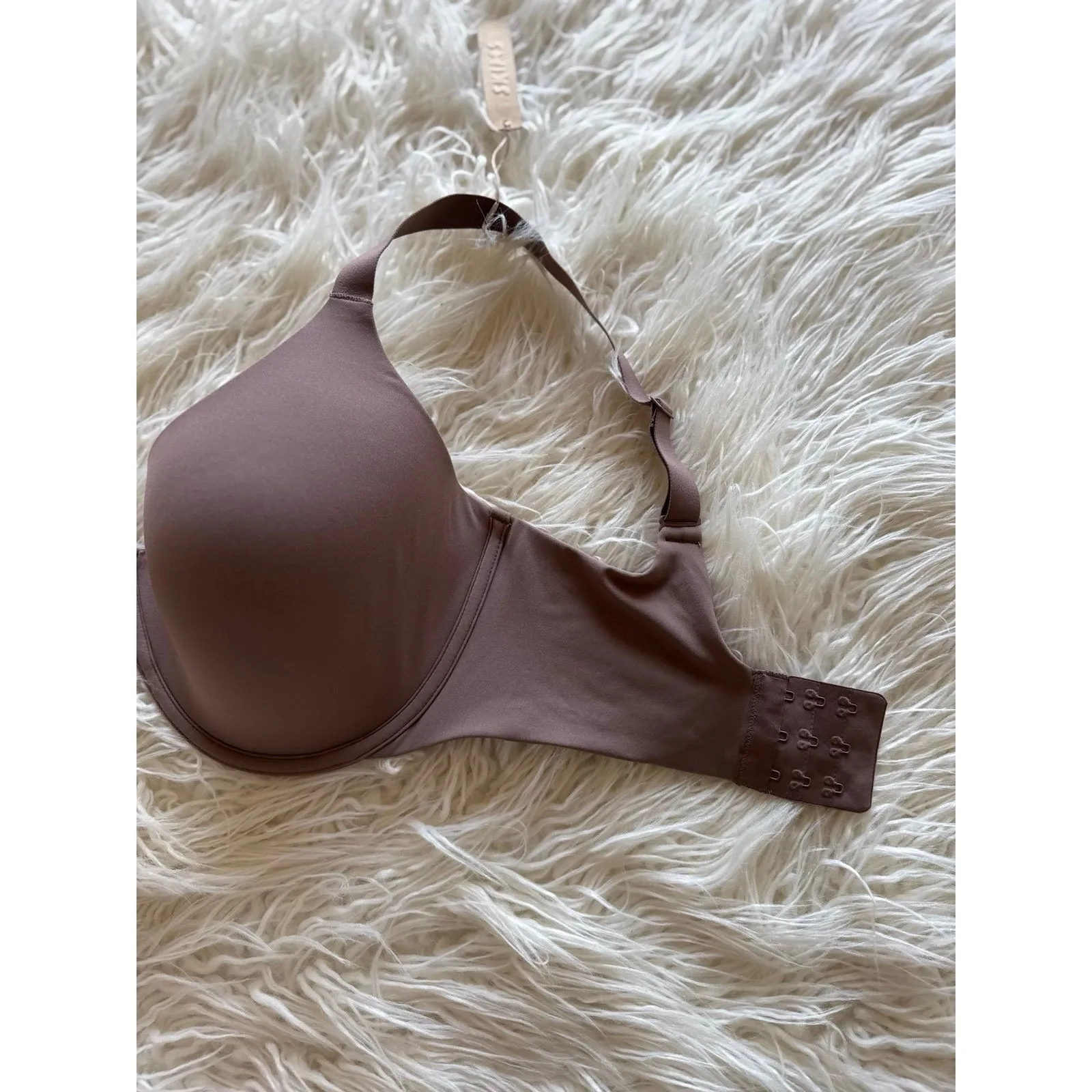 Skims Fits Everybody Plunge Bra Umber Size 36H - Image 7
