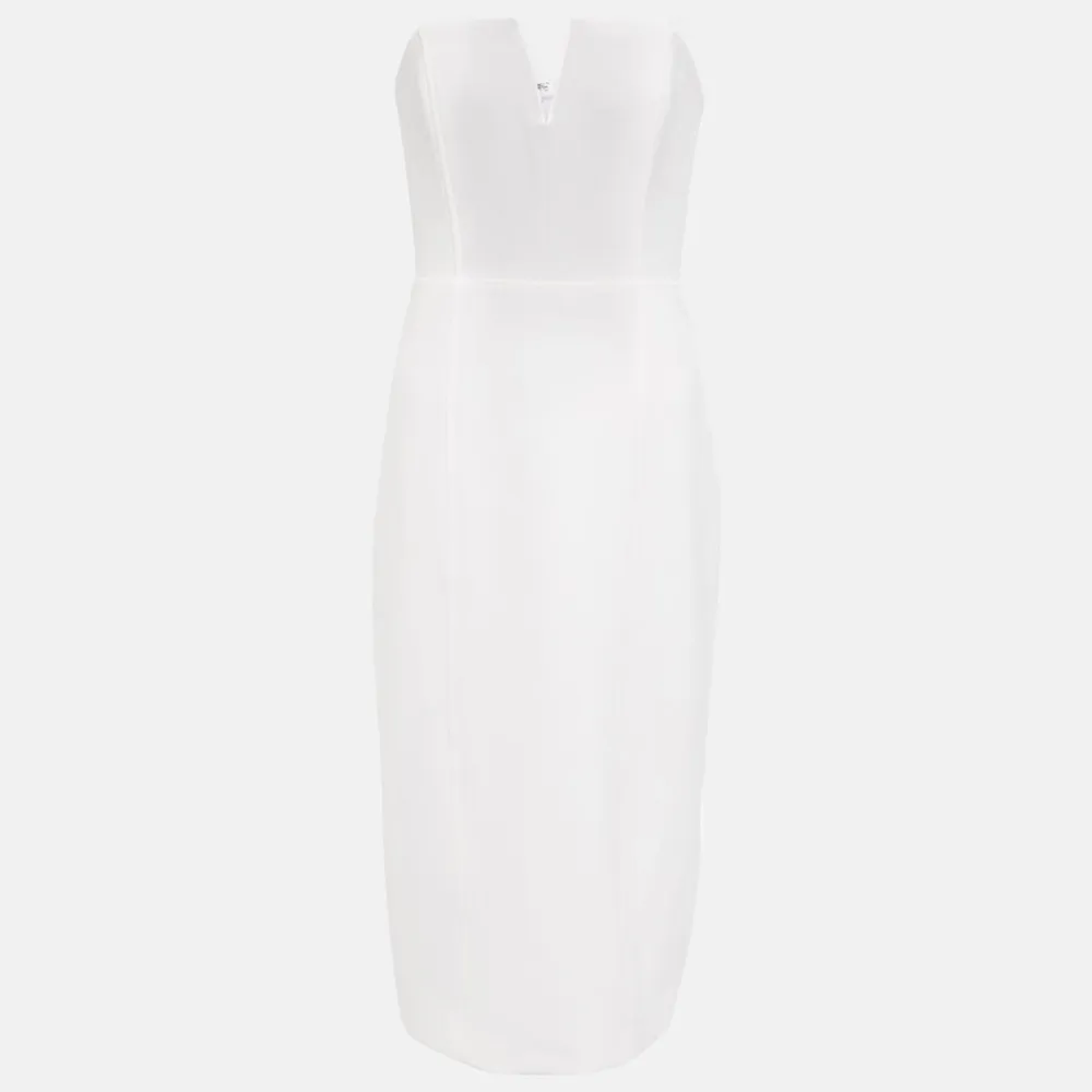 Veronica Beard Nabi WHITE Strapless Midi Dress in White, Size 14 New w/Tag $698 - Image 10