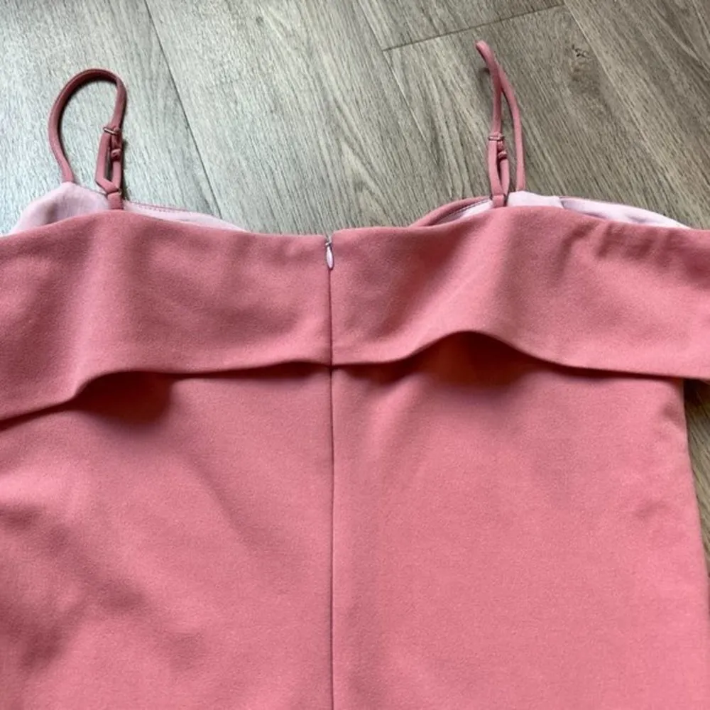 Bebe Pink Off-The-Shoulder Sheath Dress Size 14 NWT - Image 10