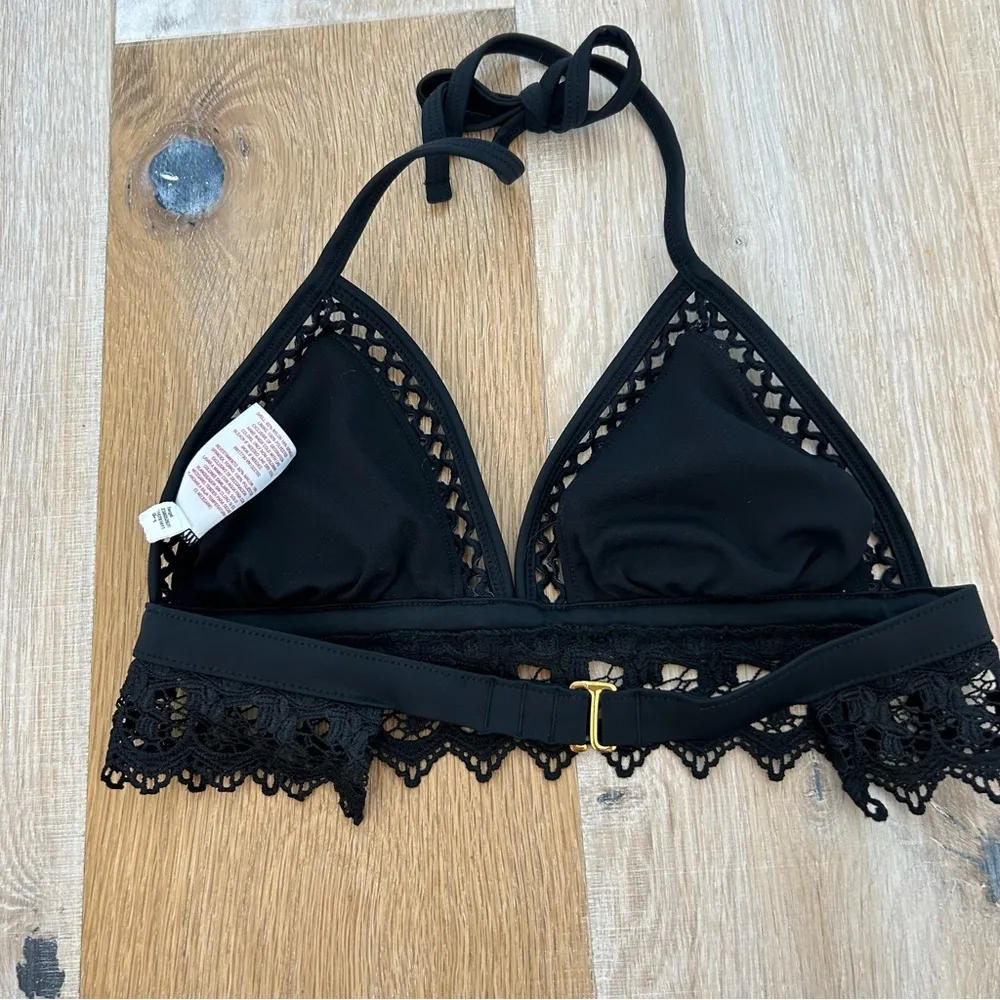 Xhilaration Black Triangle Bikini Top Size Small - Image 4