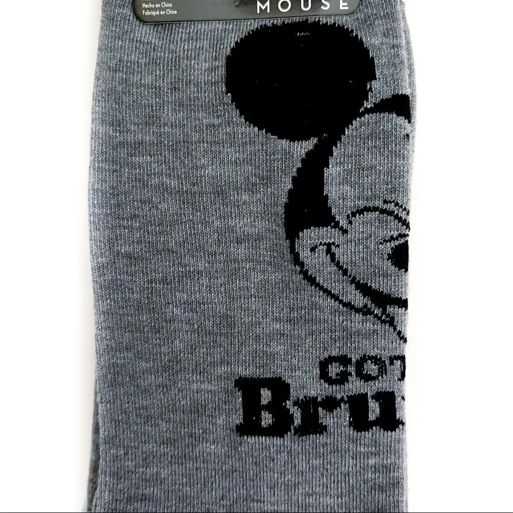 Disney Mickey Mouse Crew Socks Mens Womens Disneyland World Brunch Breakfast - Image 5