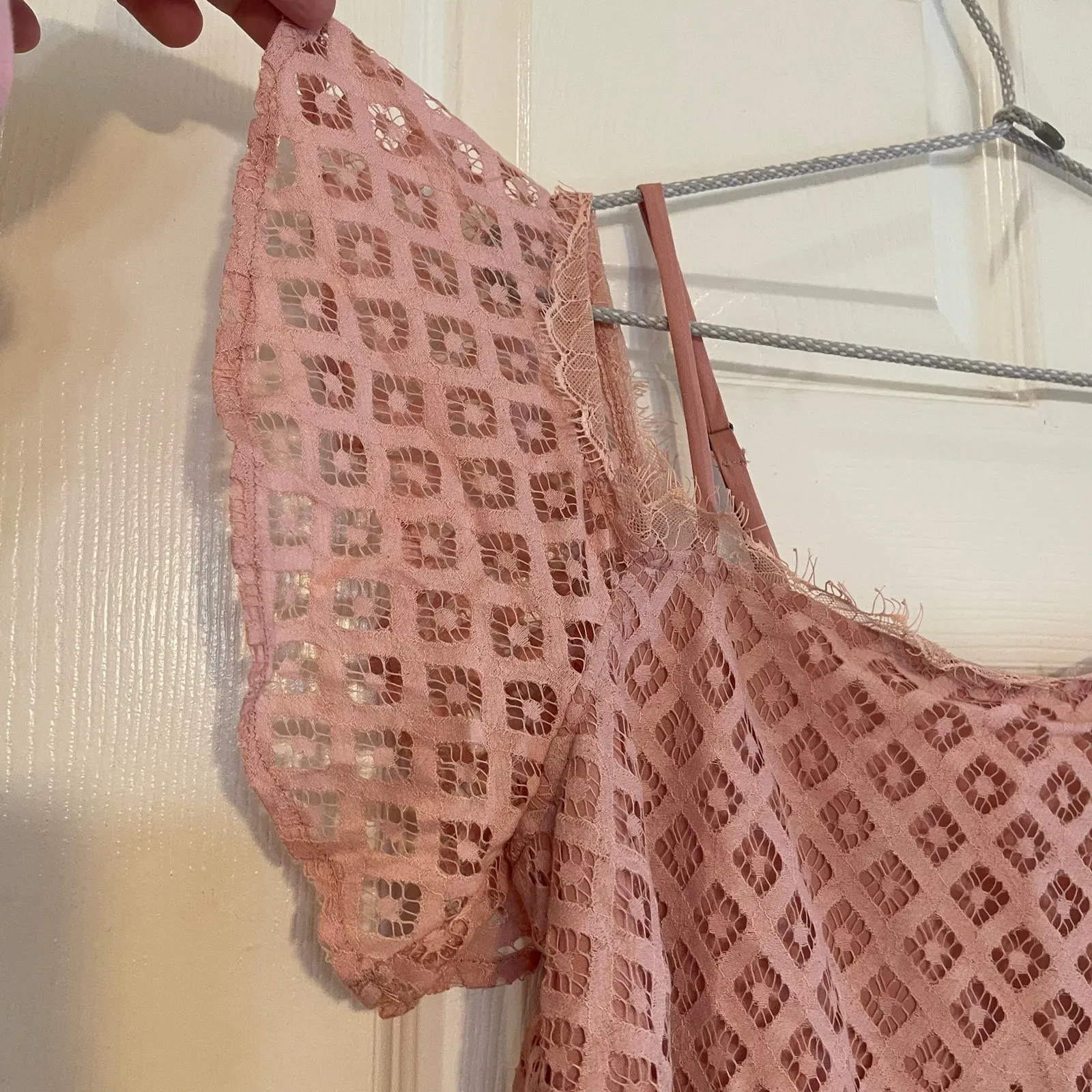 NWT GREYLIN Tremaine Off The Shoulder Short Sleeve Top Sz M Blush - Image 5