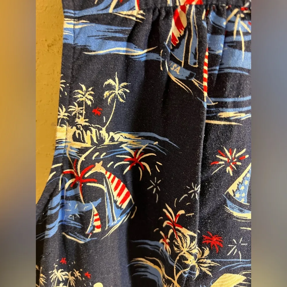 Kim Rogers Blue Sleeveless Blouse with Mandarin Collar - Image 7