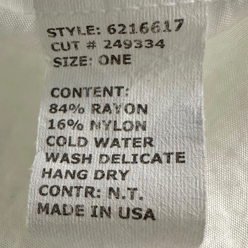 Cut Loose LagenLook V Neck Boxy Top White Parachute One Size Oversized Coastal - Image 7