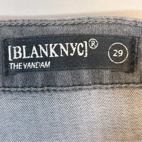 Blank‎ NYC The Vandam High-Rise Kick Flare Grey Jeans Size 29 - Image 10
