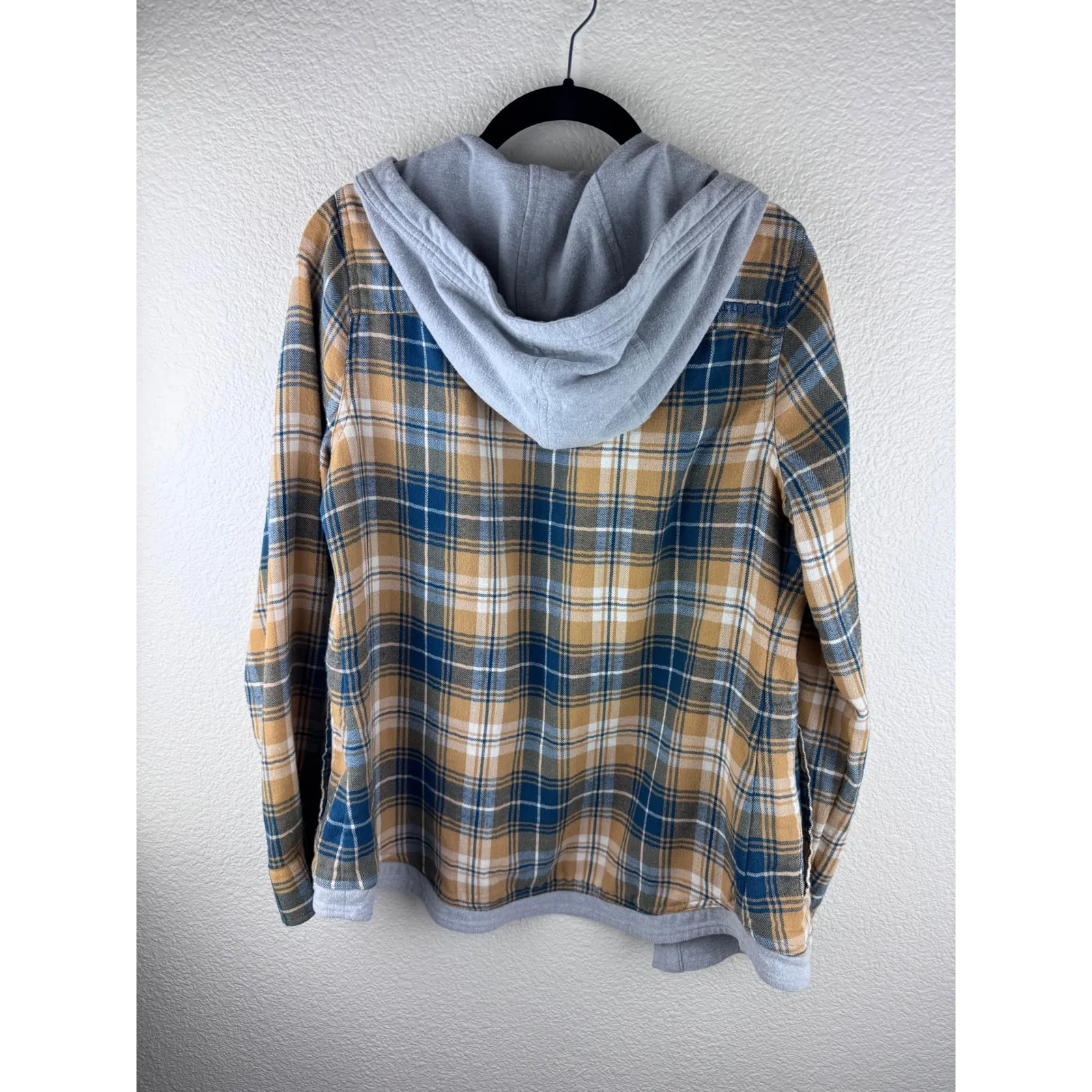 Marmot Women Reagan Flannel Shirt  Medium Plaid Lined Hooded Jacket  Hiking - Image 6