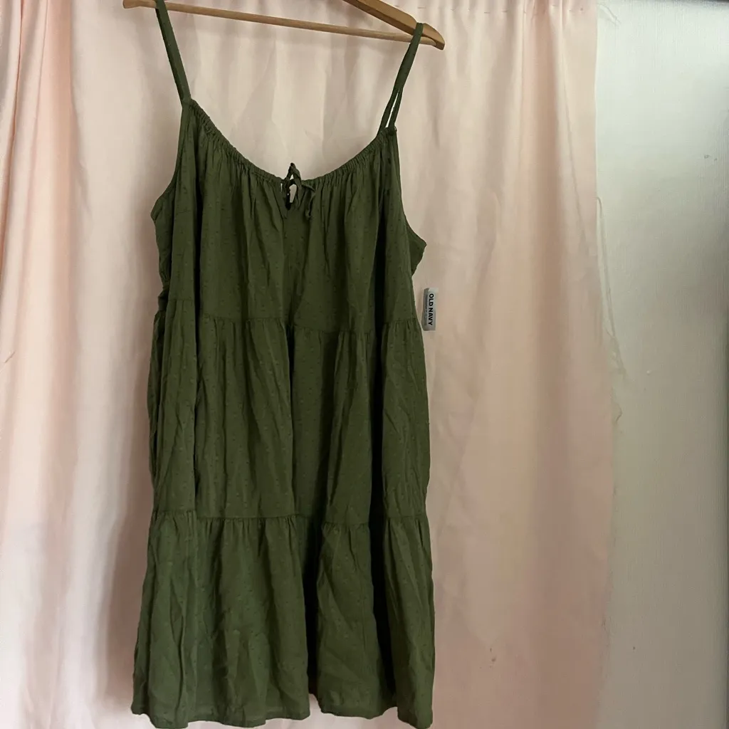 Old Navy Green Midi Dress - Image 3