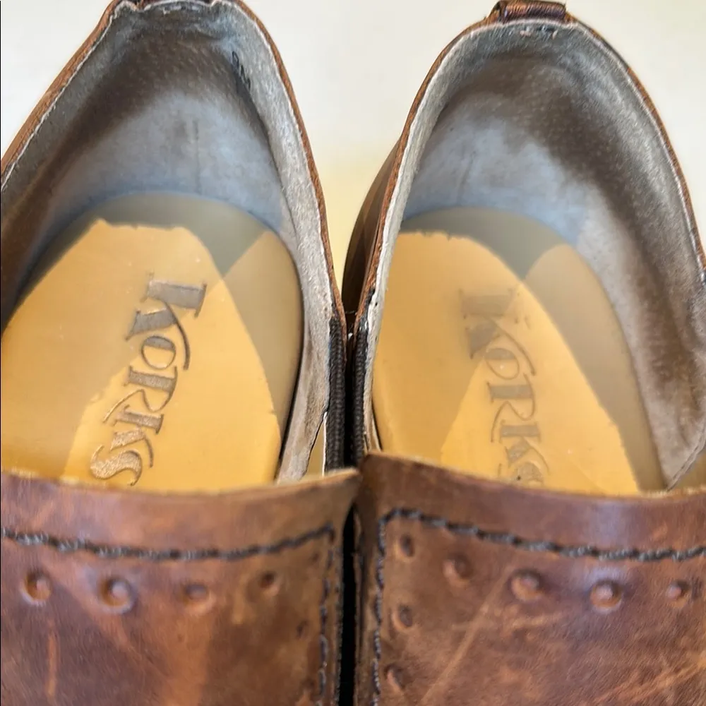 KORKS Brown Leather Ankle Booties - Image 5